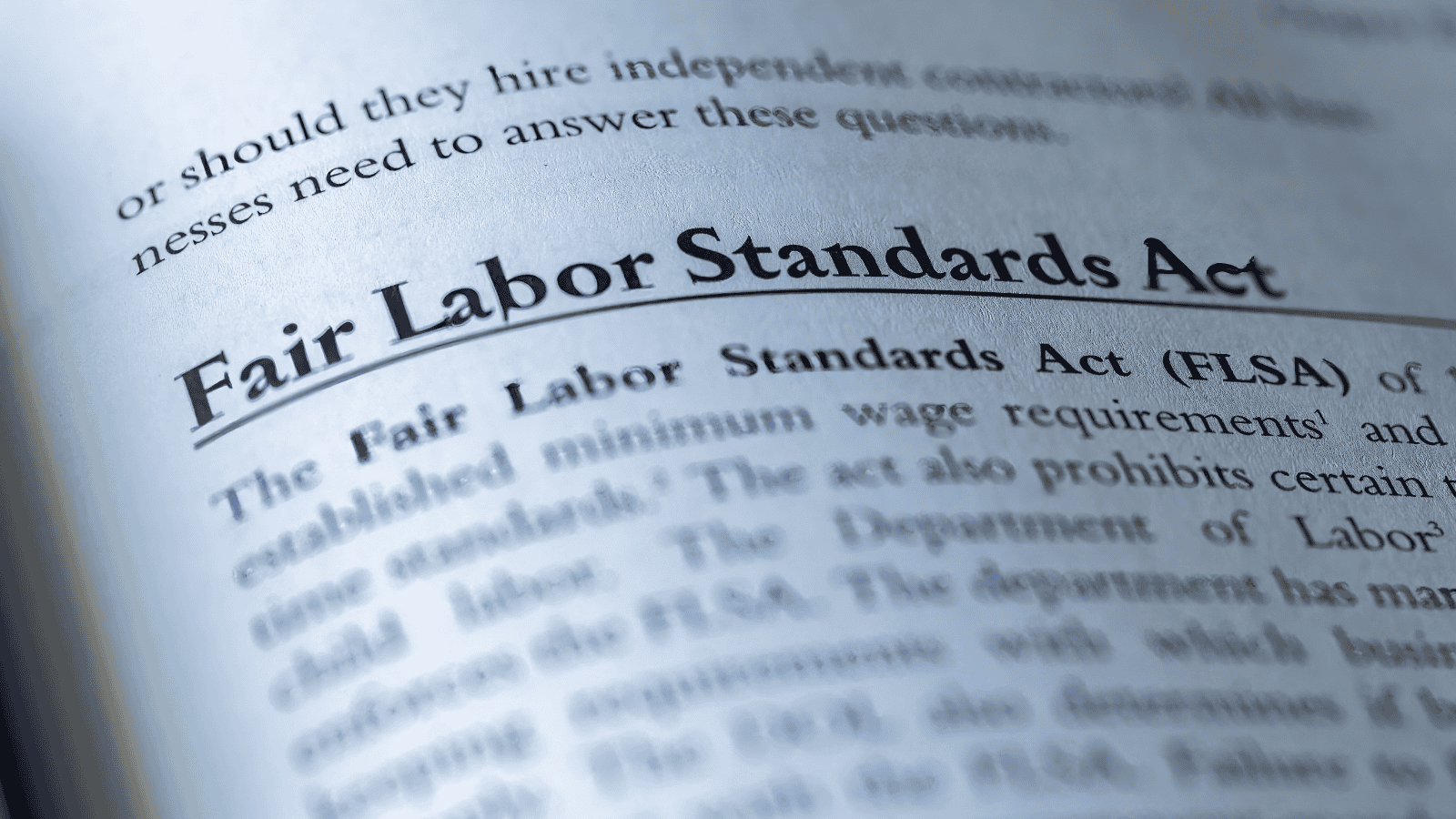 FLSA and HR